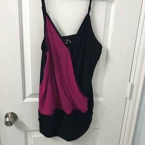 Torrid spaghetti strap two tone top